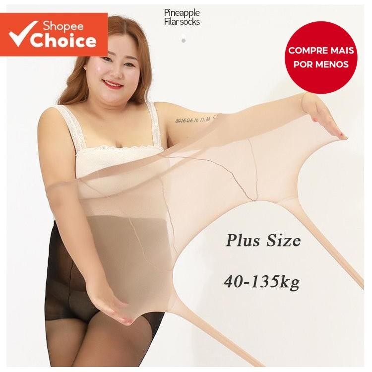 Hope Plus Size Mulheres Sexy Nylon Meia-Calça Senhoras Resistente A Rasgos Respirável Meias Elásticas Finas Cintura Alta