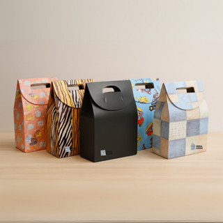 Kit 5 Caixas de Presente Estampadas com Alça – Papel Cartão Reforçado – 20x15x7,5cm – Escolha entre 1, 3 ou 5Un em Oferta na Shopee