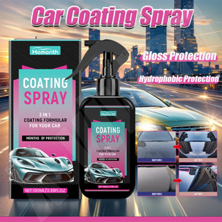 Spray De Revestimento De Carro Cera Polonês Brilho Líquido Refrescante De Ação Rápida Com Toalha Esponja Pintura Manuten em Oferta na Shopee