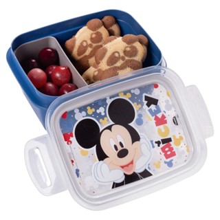 Marmita Hermética Mickey Azul Divisória Lancheira Plasútil em Oferta na Shopee