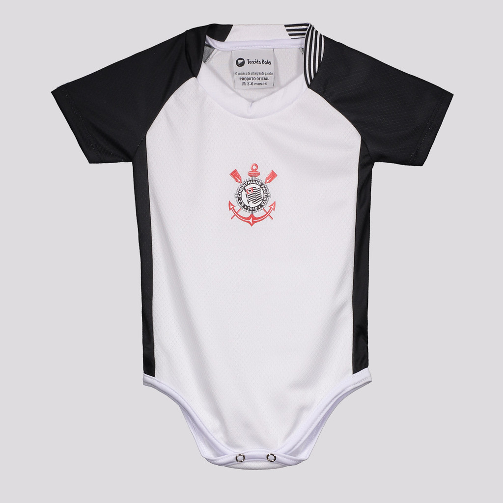 Body Corinthians Premium Branco e Preto em Oferta na Shopee