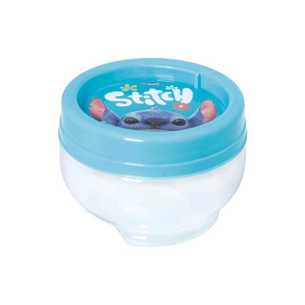 Organizador Stitch Empilhável Gire e Trave Disney Plasútil