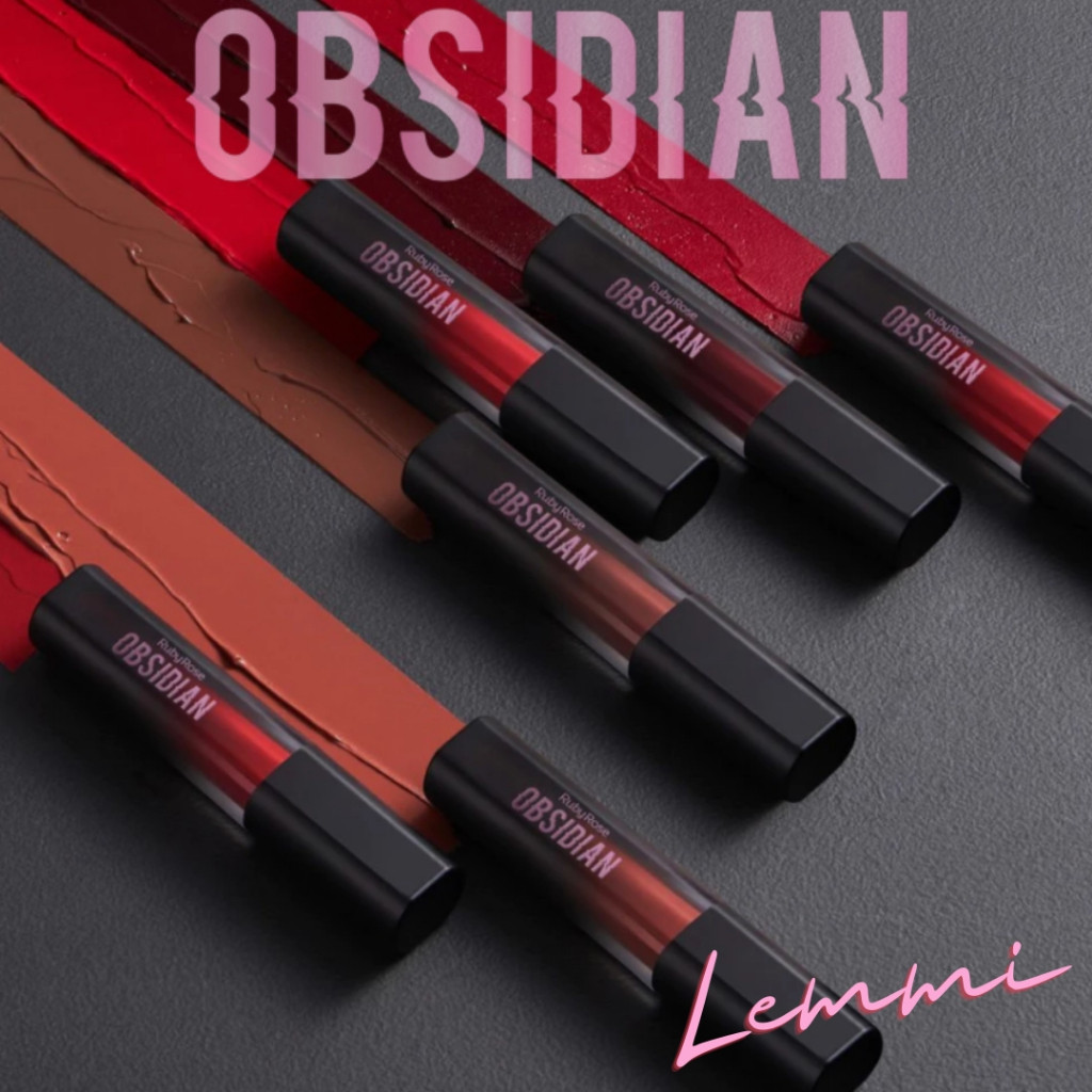 Batom Liquido Creme Lip Cremoso Obsidian Maquiagem Ruby Rose
