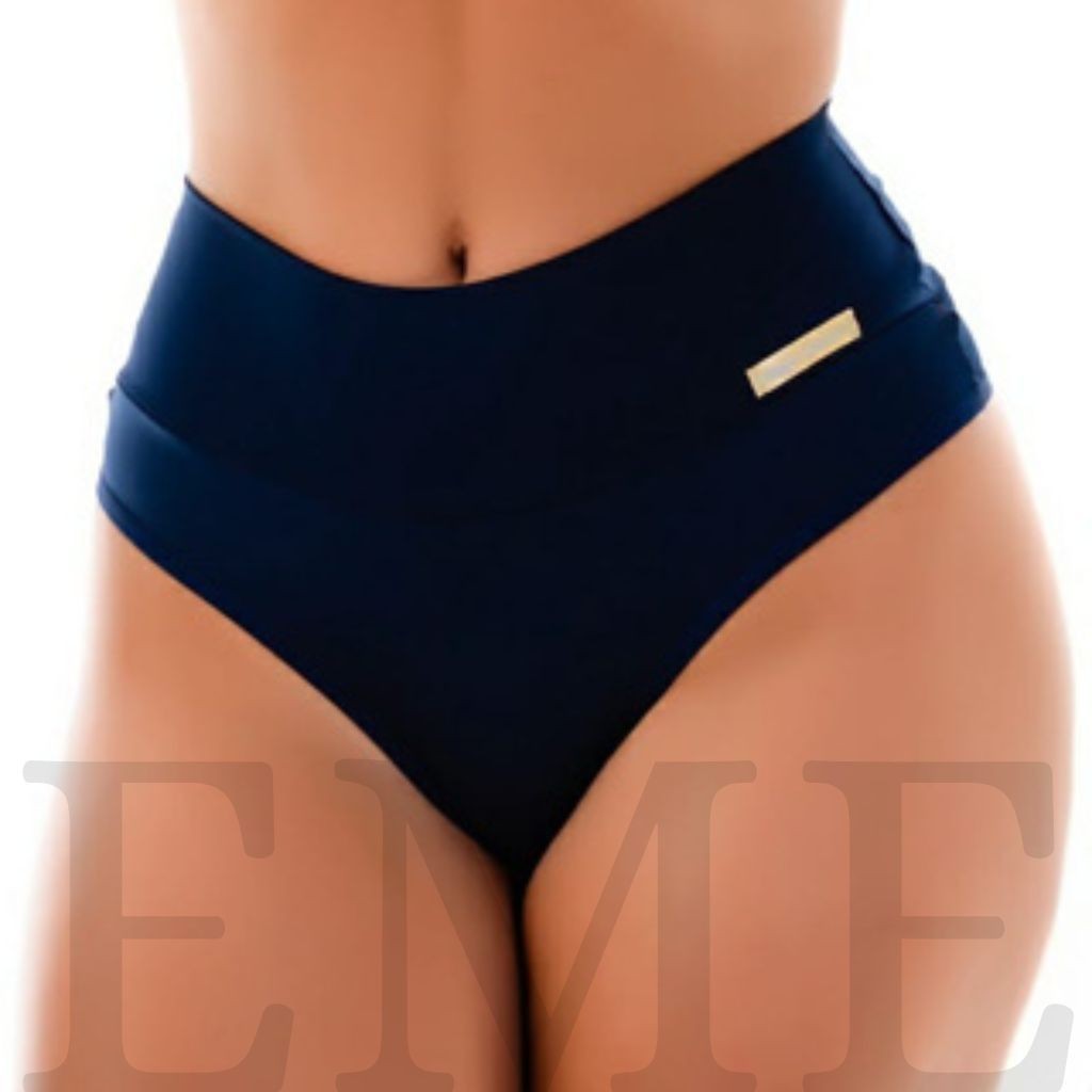 Kit 5 Calcinhas Cintura Alongada Segura Culote Fio Dental Forro Algodão Cós Andressa