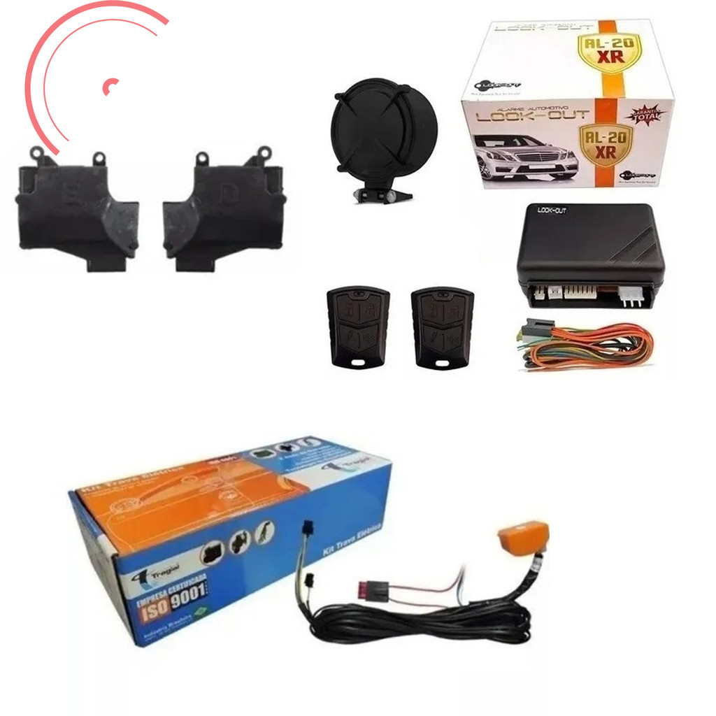 Alarme Automotivo Look Out Trava Eletrica Tragial 2 portas