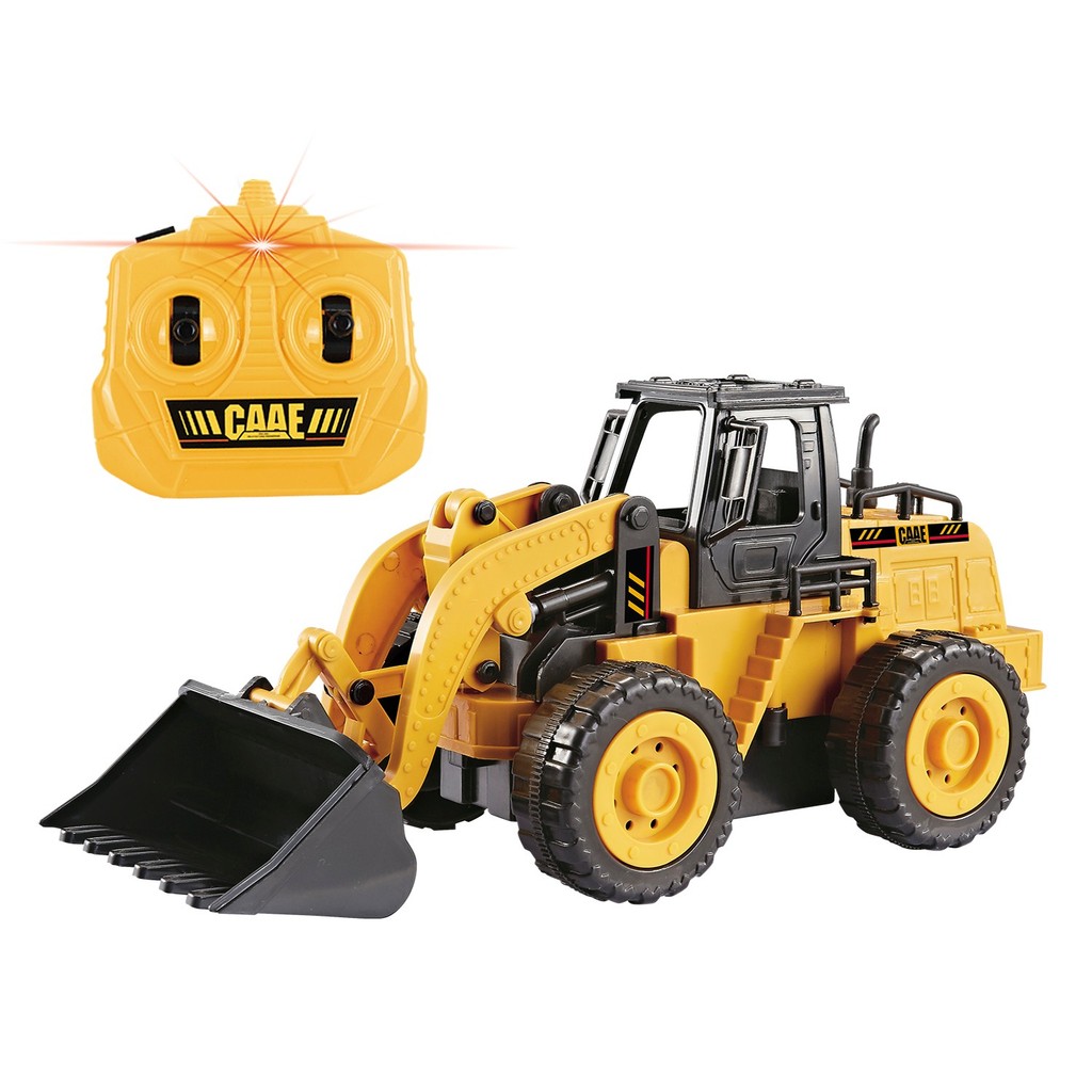 Carregadeira De Controle Remoto Infantil Com Pá Articulada Realista Para Obra E Terreno - Dm Toys