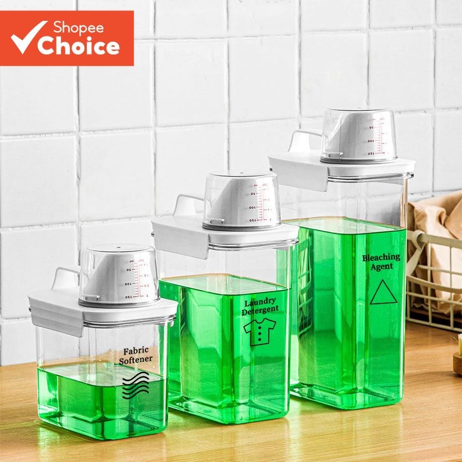Caixa De Armazenamento De Detergente Para A Roupa De Grande Capacidade De 1 Unidade-Recipiente Recarregável Pó , Líquido