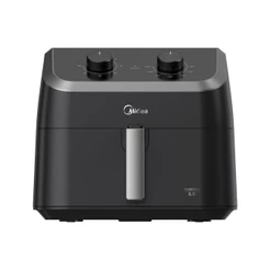 Fritadeira Air Fryer Midea Wide Max Cyclone Preto 8,5L 110V FWM85P1