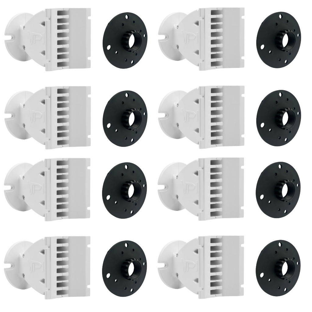 8 Guia De Onda Qvs 1214 Vpk 1 Polegada Aluminio + Adaptador Som Automotivo Som Profissional