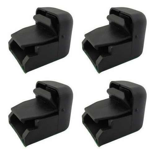 Puxador Trava Trinco Vidro Janela Correr Alto Ducato Kit C/4