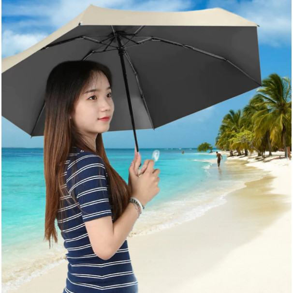 Guarda Chuva de sol Caso Óculos Da Cápsula ultra light mini Sombrinha Bolso — imagem 2 de 2