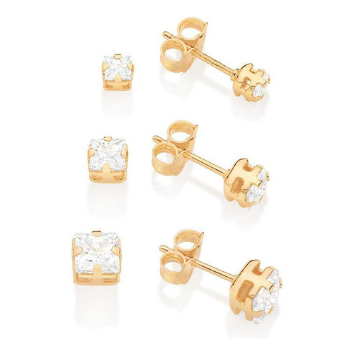 Kit Brinco Primeiro Segundo Terceiro Furo Rommanel Ouro 18k 527039 em Oferta na Shopee