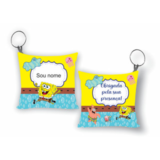 Kit 10 a 60 Almochaveiro Personalizado Lembrancinha Chaveiros do Bob Esponja em Oferta na Shopee