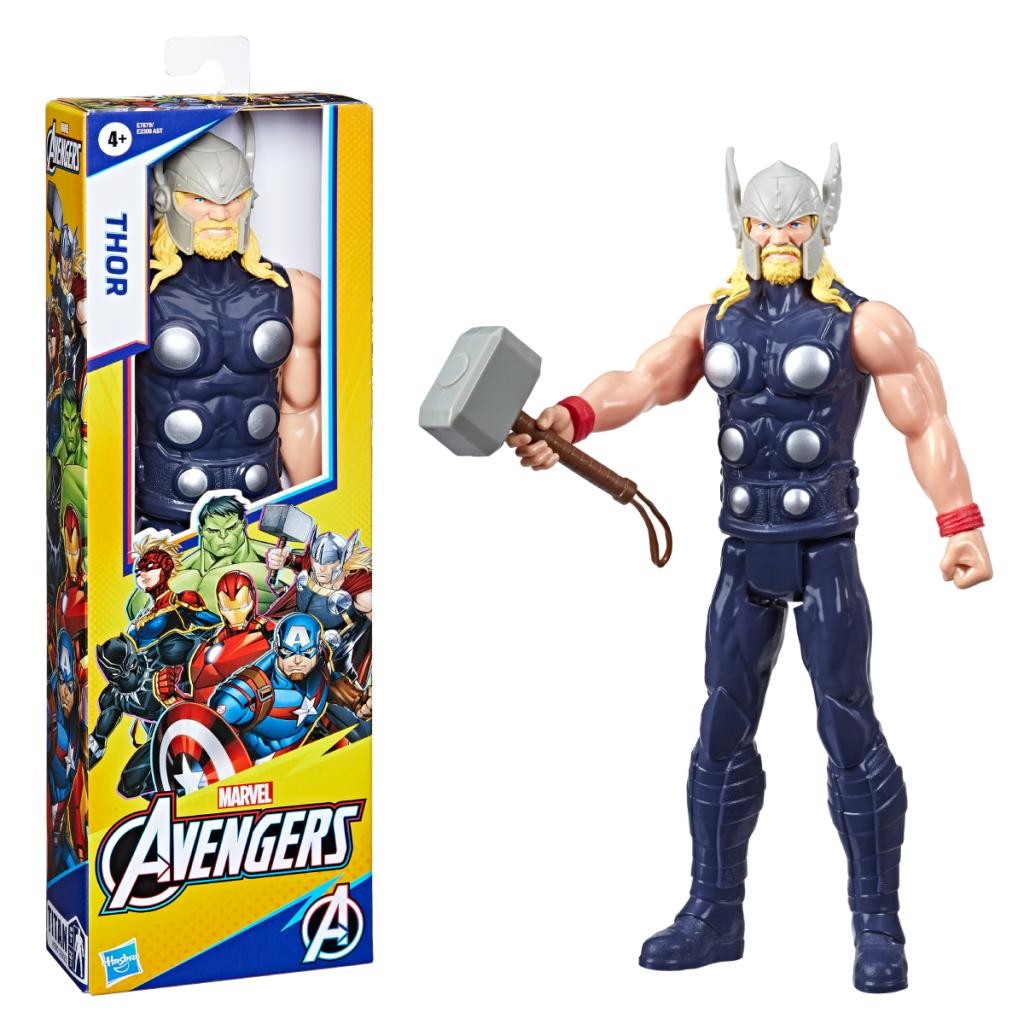 Boneco Thor Avengers Titan Hero Clássico 30cm - Hasbro E7879 para Brincar e Colecionar
