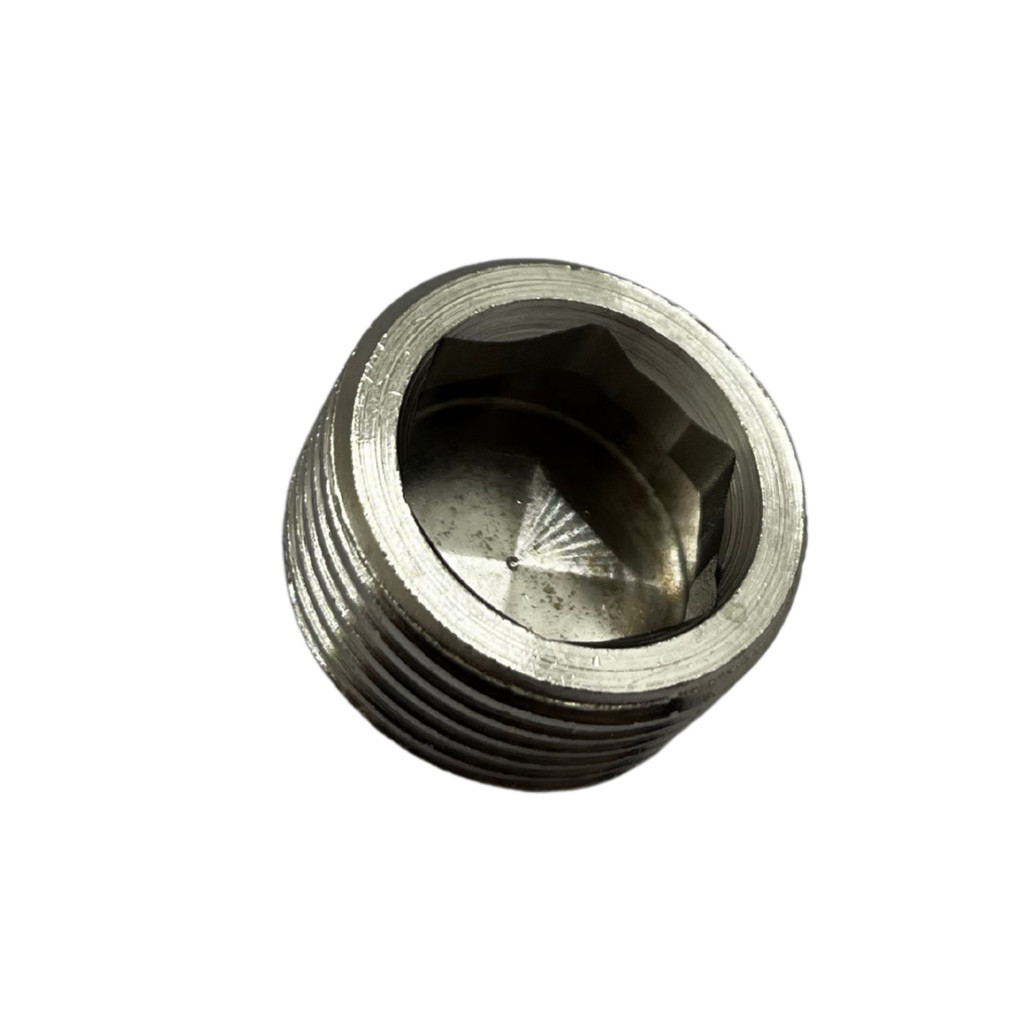 Tampão bujão 1/4 kit com 10 peças Sem Cabeça Sextavado interno