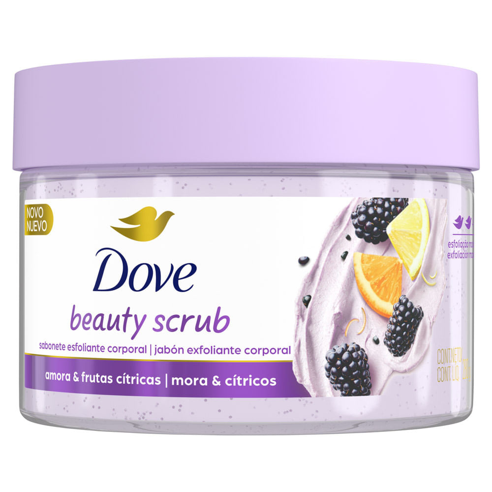 Sabonete Esfoliante Corporal Dove Beauty Scrub Amora e Frutas Cítricas 280g - Beauty