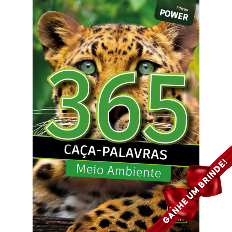 Livro Caça Palavras Power Meio Ambiente Pé da Letra Crianças Filhos Infantil Desenho História
