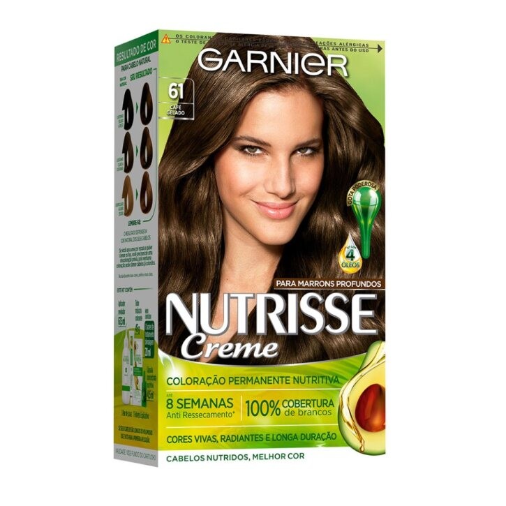 Tintura Nutrisse Creme Café Gelado 61 - Beauty