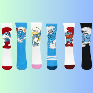 Meia Infantil Unissex Trifil Smurfs Cano Longo Divertida e Confortável em Oferta na Shopee