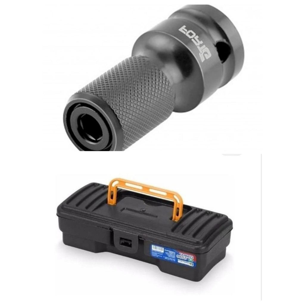 ADAPTADOR DE CHAVE DE IMPACTO P/ BTS  1/2  KIT MALETA 12'