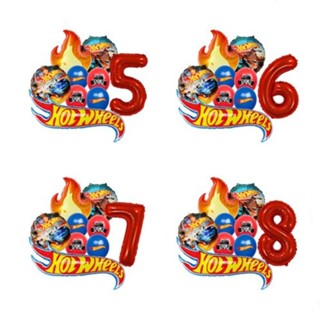 Conjunto De Balões De Folha De Alumínio Hot Wheels Para Carros De Corrida , Decoração De Festa De Aniversário Infantil em Oferta na Shopee