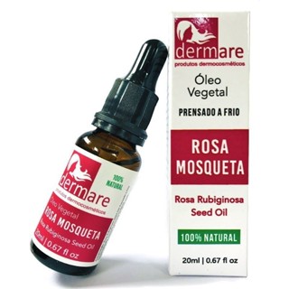 OLEO VEGETAL DE ROSA MOSQUETA DERMARE 20ML - cicatrizante e regenerativo em Oferta na Shopee