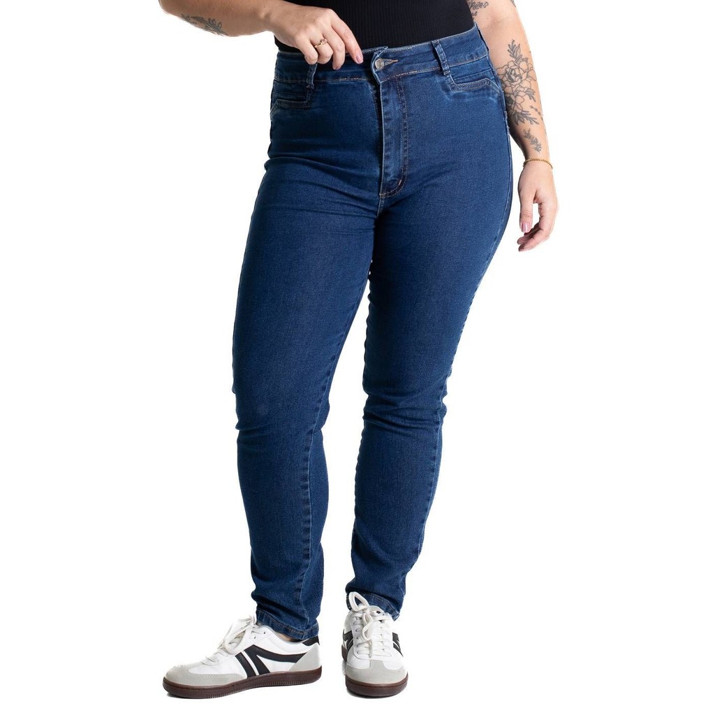Calça Jeans Sawary Plus Size Levanta Bumbum - 280605 em Oferta na Shopee