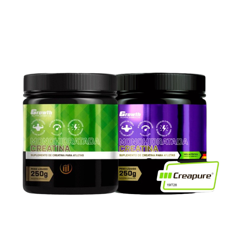 Creatina Creapure Monohidratada Growth Suplementos 100g 250g ( 100% Original)