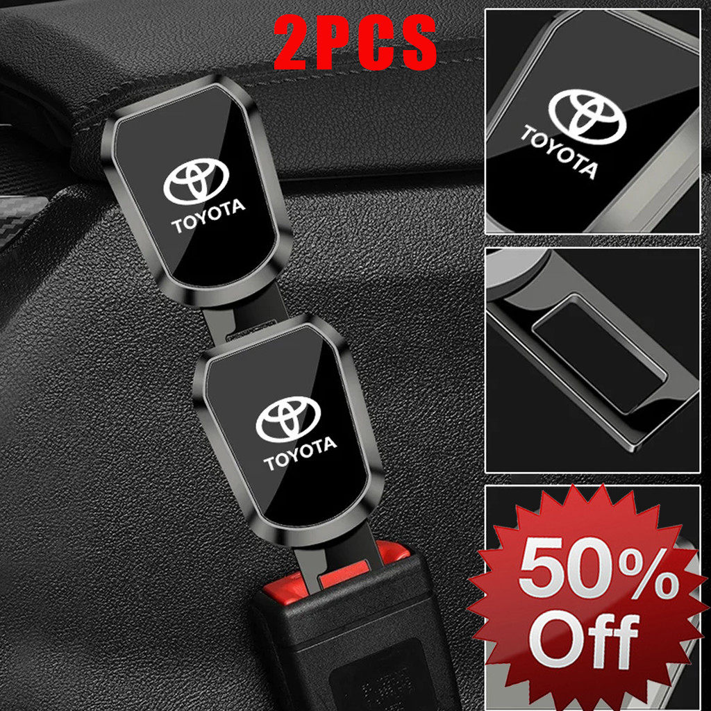 Clipe De Cinto De Segurança Do Carro Extensor Bloqueio Plug Fivela Para Toyota Corolla Yaris Prius CHR Aygo Camry Auris