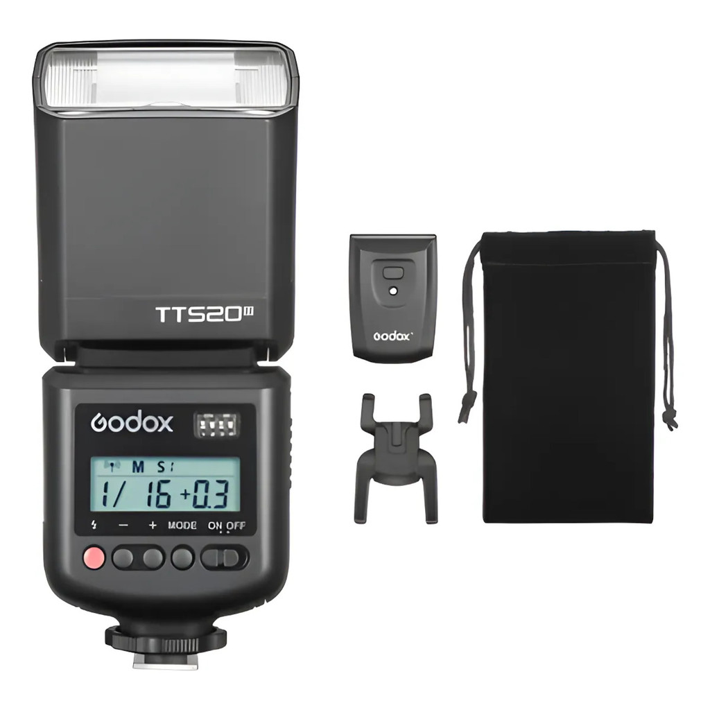 FLASH GODOX TT520 III UNIVERSAL SPEEDLITE + RADIO DISPARADOR