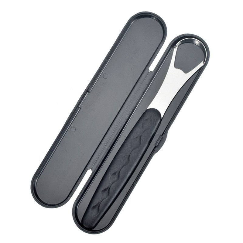 Raspador de Língua Aço Inoxidável Reutilizável