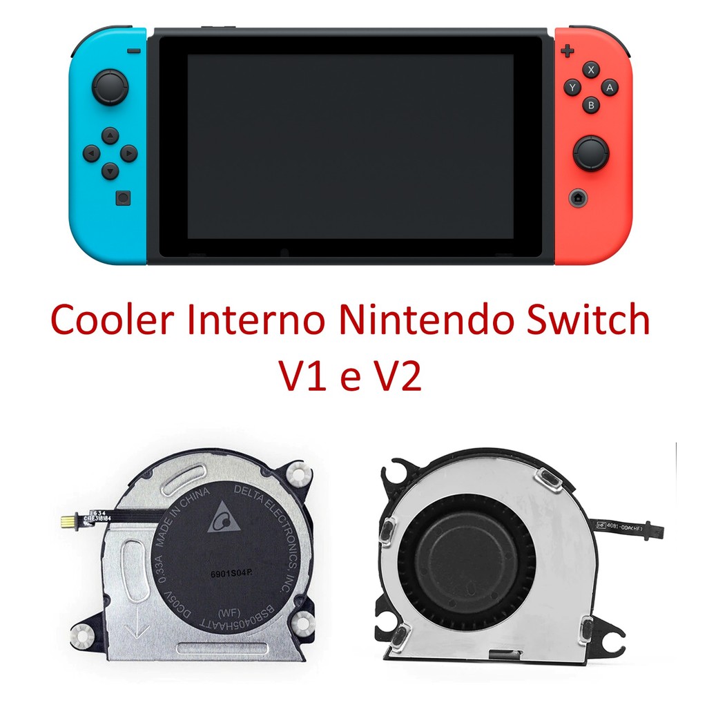 Cooler Fan Refrigerador Reparo Interno Para Nintendo Switch Padrão / DELTA BSB0405HATT