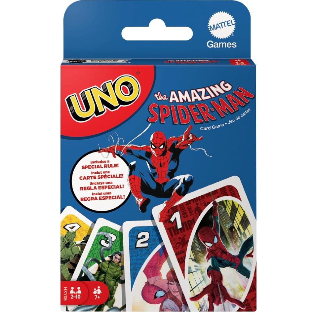 JOGO DE CARTAS UNO MARVEL SPIDER MAN - MATTEL HXY08