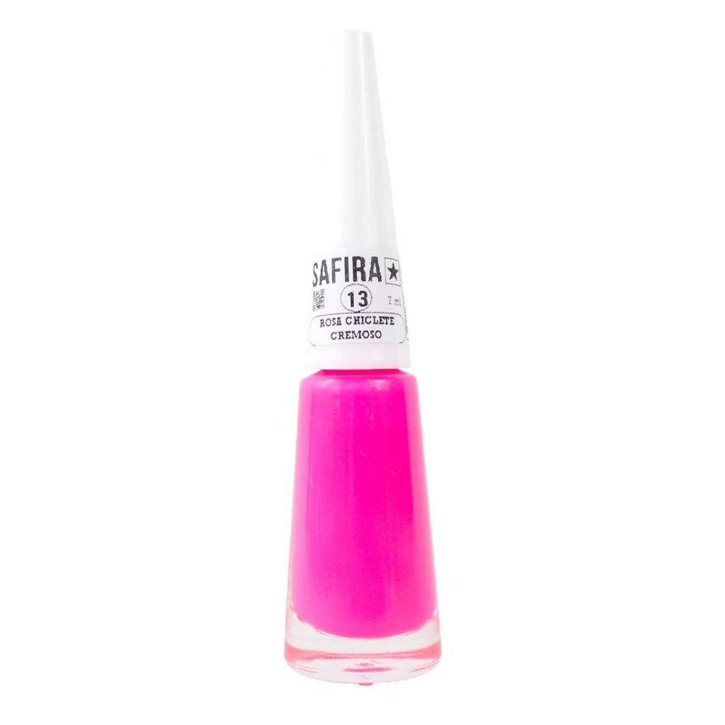 Esmalte De Unha Cremoso 7ml Nº 13 Rosa Chiclete Safira