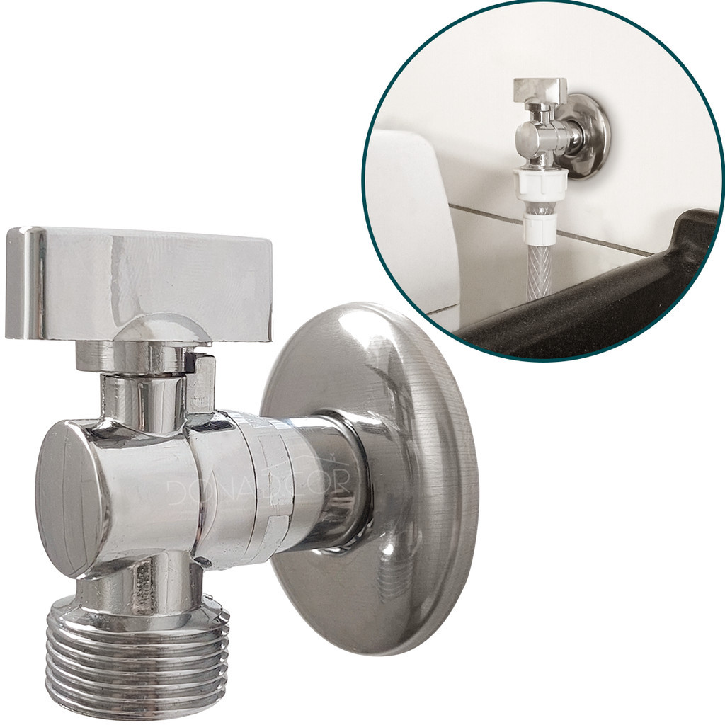 Torneira De Tanque Maquina Lavar Roupa Registro Esfera Outlet jardim 1/4 Volta Torneira Esferica