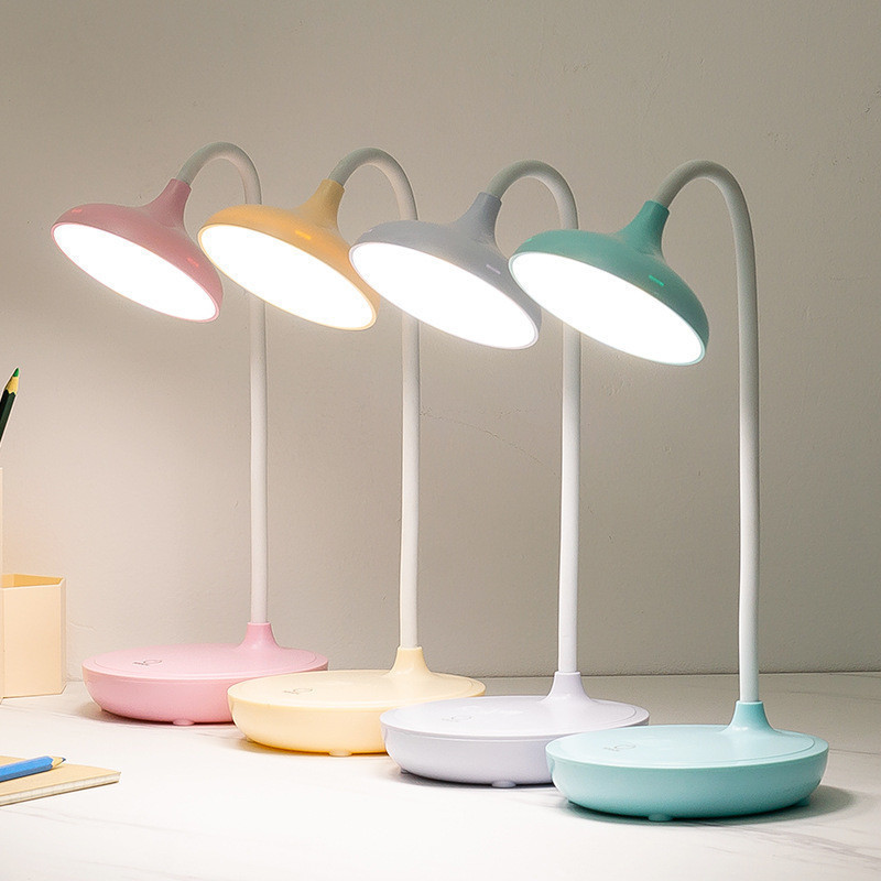 Luminária De Mesa Recarregáveis Led Com Proteção Os Olhos Usb Iluminaria Abajur Lâmpada De Mesa Para Quarto Dormitório