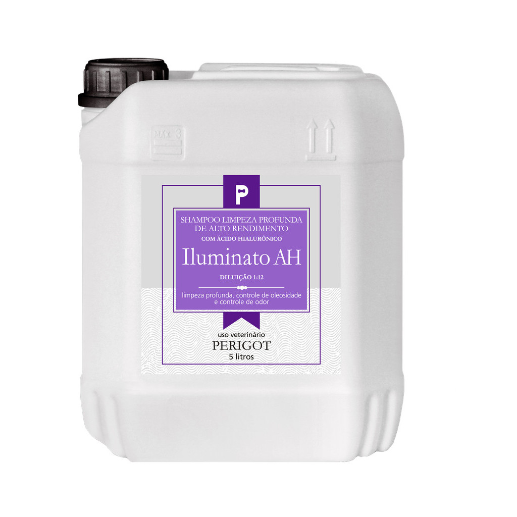 SHAMPOO LIMP PROFUNDA ÁCIDO HIALURÔNICO DELUX ILUMINATO 5L PERIGOT CÃES 1:12
