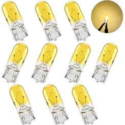 Kit 10 Lâmpadas Pingo T10 Amarelo W5w Universal