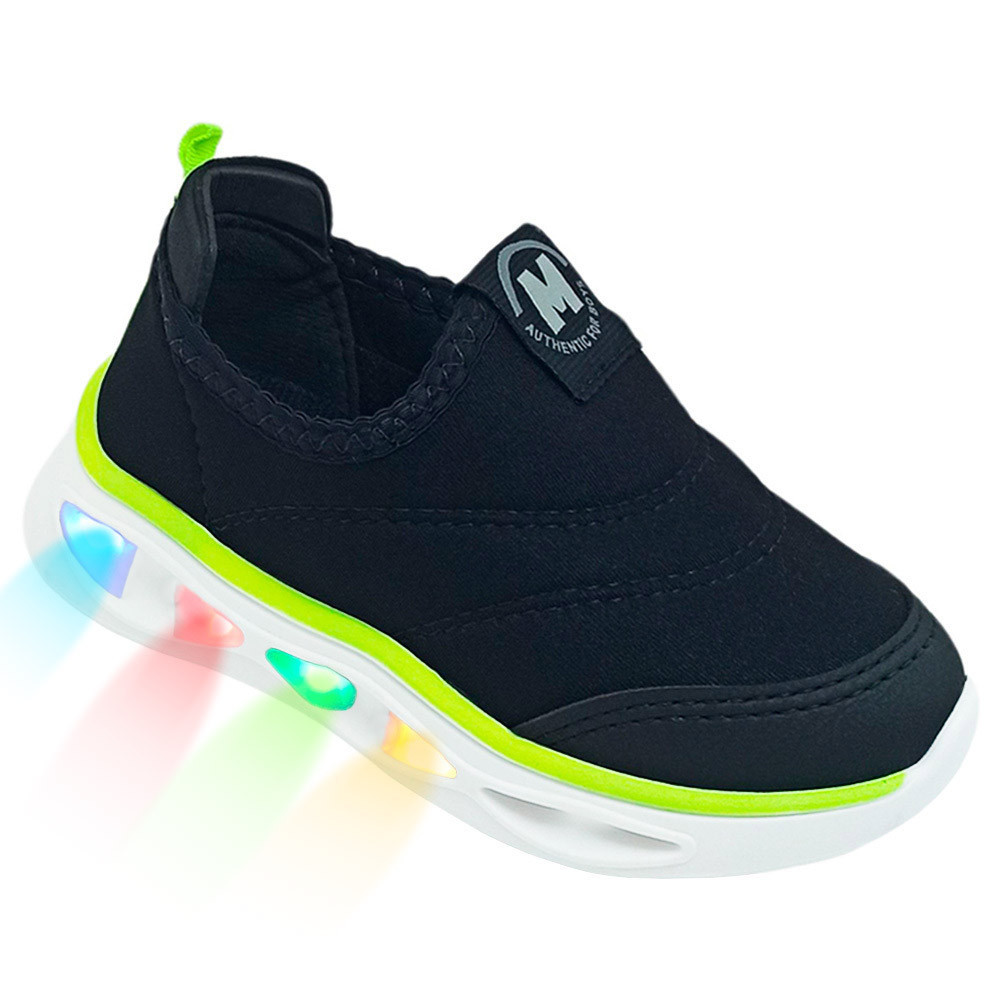 Tênis Infantil Molekinho Lycra Meninos Neoplex LED
