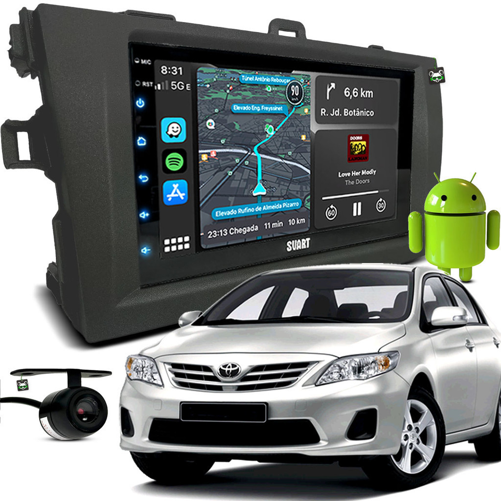 Kit Multimidia Android 7 Pol Corolla 2009 2010 11 2012 2013