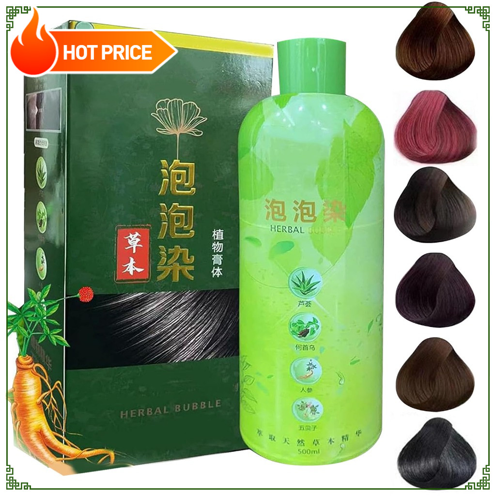 Shampoo para Cabelos Brancos Tintura para Cabelos Três em Um Tintura para Cabelos Três em Um Condicionador Escuro de