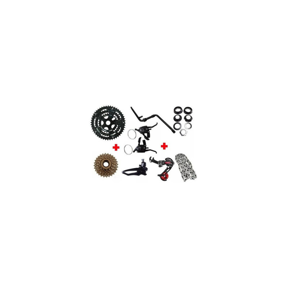 Kit 21 Marcha Bike Pedivela Rapidfire Catraca Corente Centra