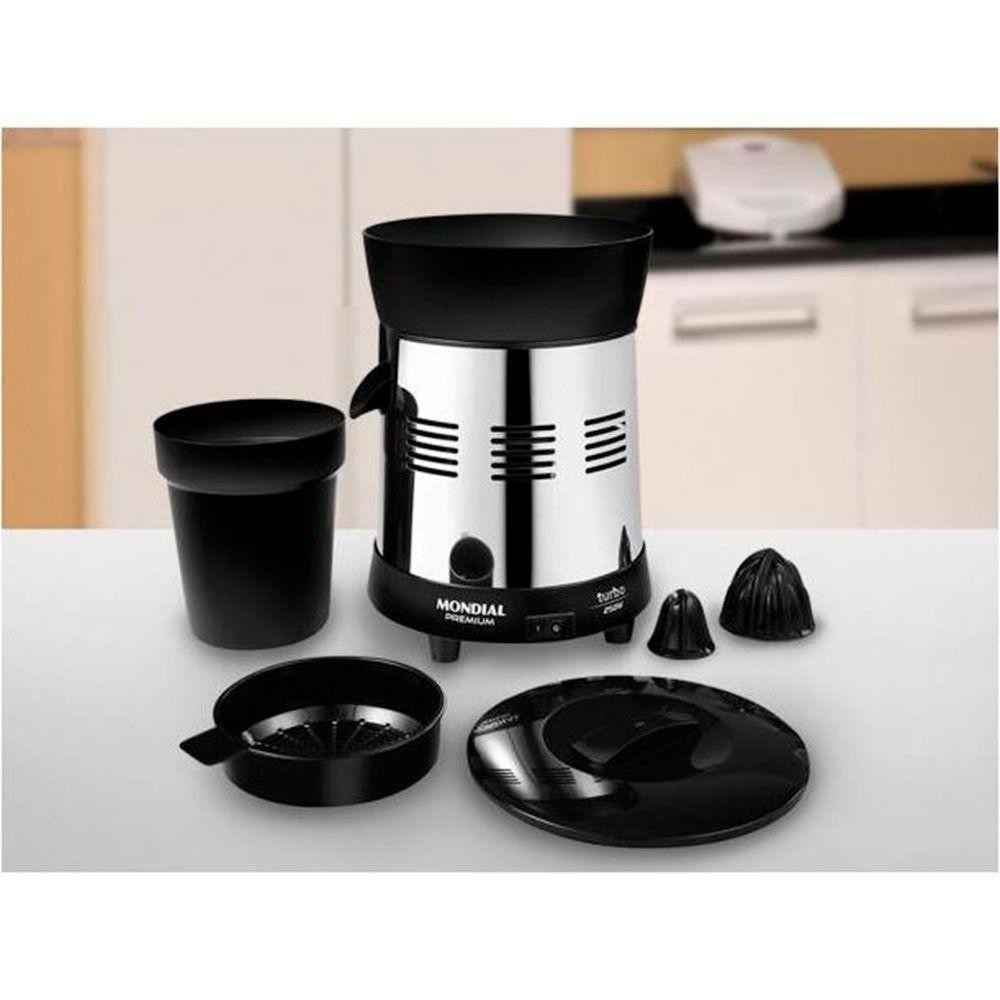 Extrator De Suco Mondial Premium 250w E-10 Preto Com Inox Bivolt em Oferta na Shopee