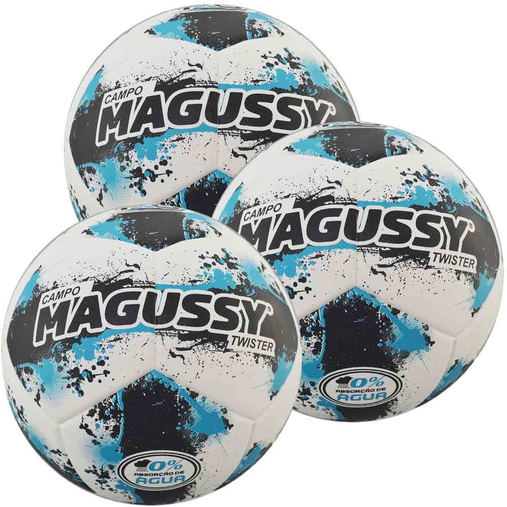 Kit C/ 3 Bolas Magussy Twister Fusio Tec Campo