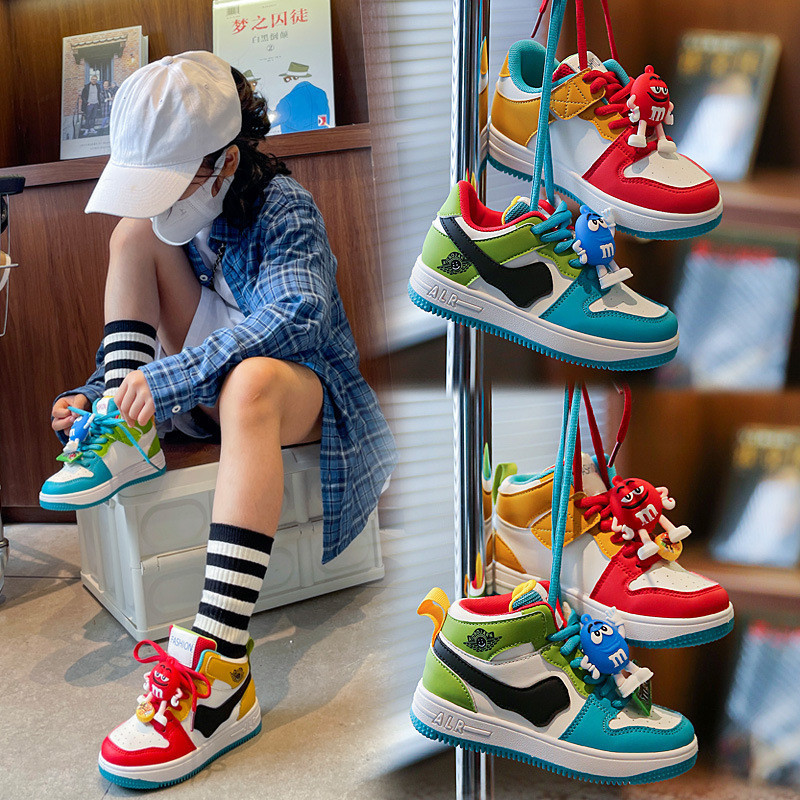 Sapatos de Pato Mandarim Influenciador para Crianças Sapatos de Pato Mandarim 2024 Outono Novo Estilo Meninas Tênis Casu