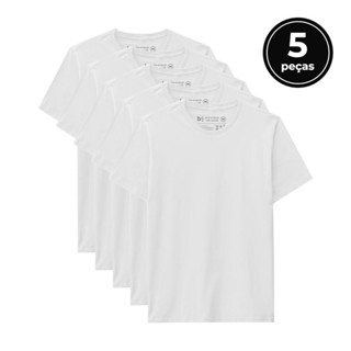 Kit 5 Tech T-Shirt Modal Masculina em Oferta na Shopee