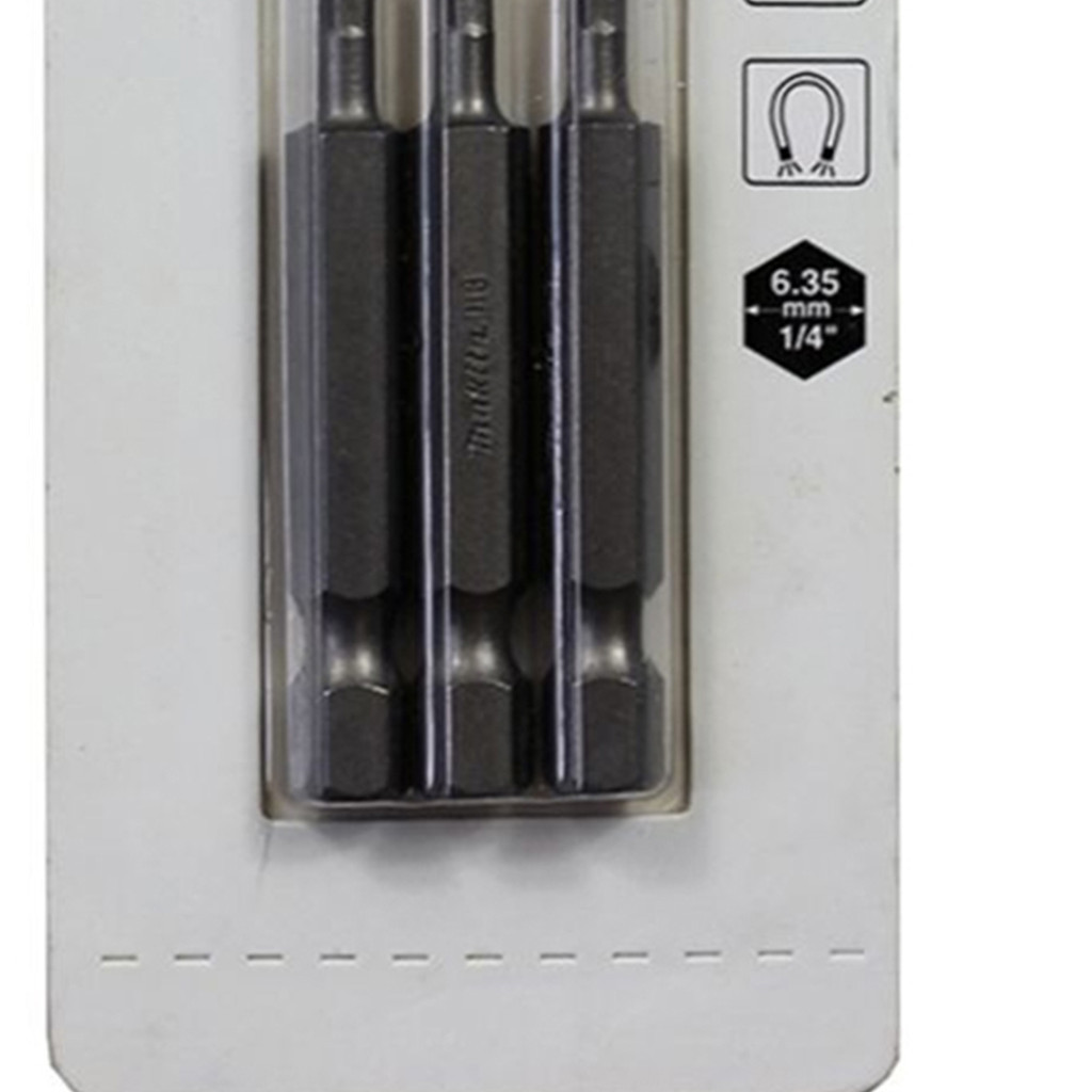 Detalhes do Pacote C/ 3 Pcs Bits Allen Longo 3,0 X 50mm Makita B-25448