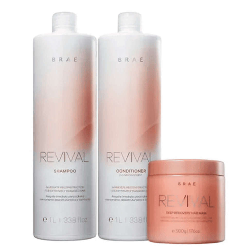 Brae Revival Kit Tratamento Profissional (3 Produtos) em Oferta na Shopee
