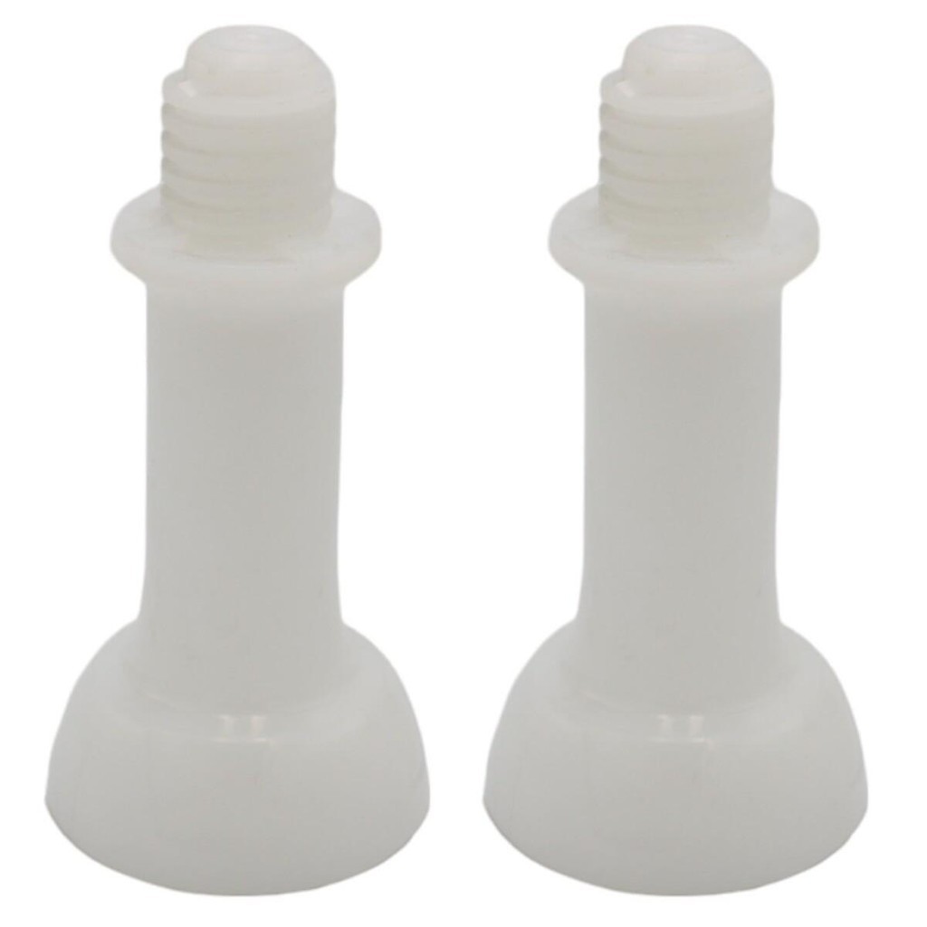 Kit 2 Pés Traseiros Branco P/ Fogão Electrolux Fc4cb, Fc4cs, Fc4vb, Fc5cb, Fc5cs, Fc5vb e Fc5vs Original
