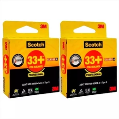 Kit com 2 Fita Isolante 3M SCOTCH 33+ 19MM X 5M